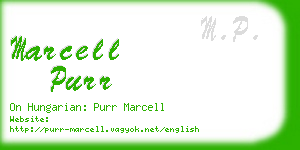 marcell purr business card